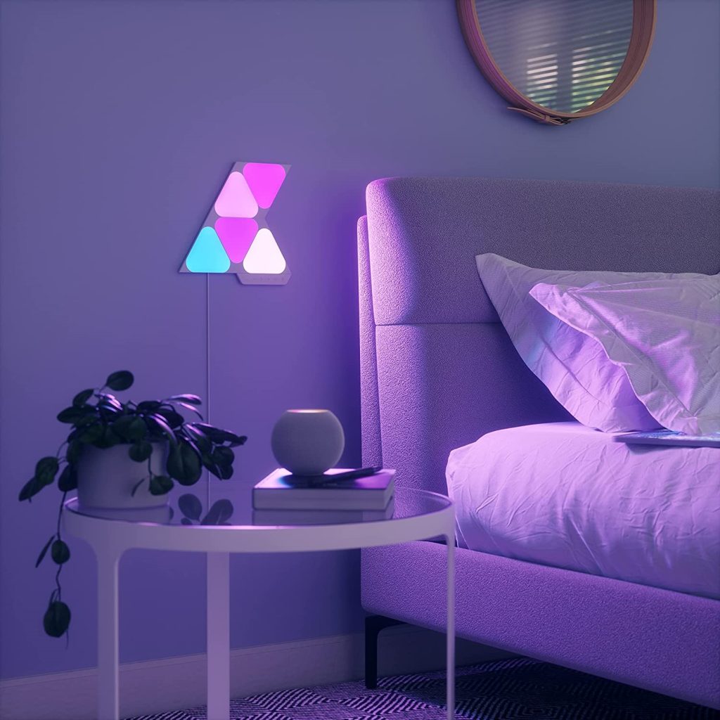 اتاق خواب با LED 1